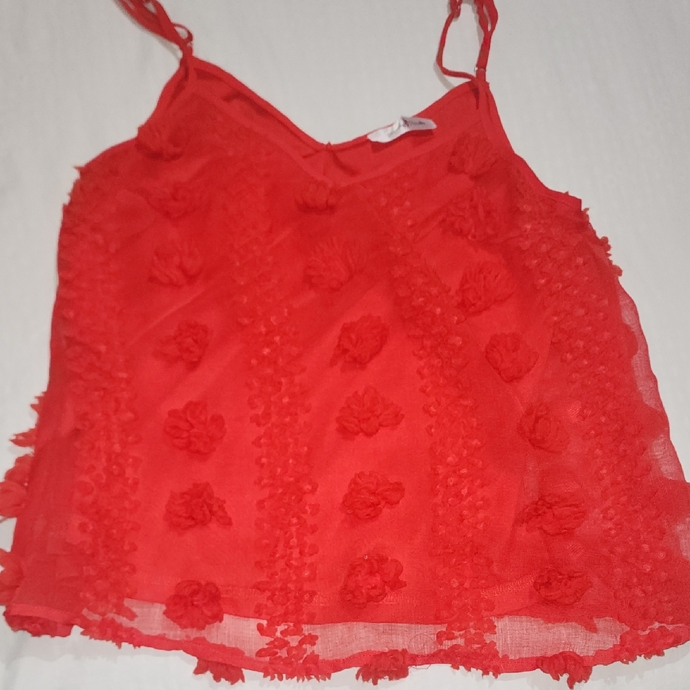 Chic Red Women's Camisole Top